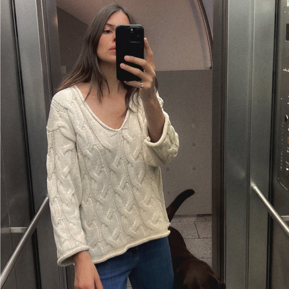 Zara cable knit sweater NWT